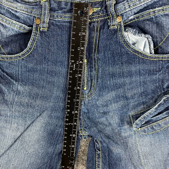 Roadblock Jean Shorts Boys Size 12 Blue Denim Cargo Distressed Utility Pockets - Picture 6 of 8